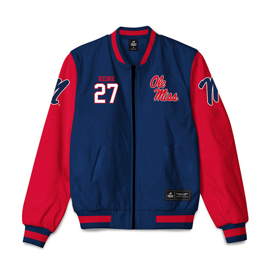 Ole Miss - NCAA Softball : Madi Heine - Bomber Jacket-0
