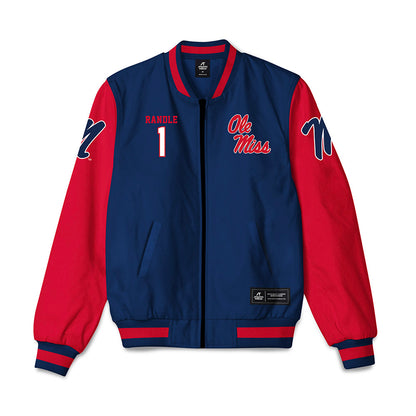 Ole Miss - NCAA Baseball : Brayden Randle - Bomber Jacket-0