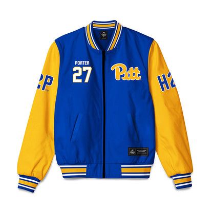 Pittsburgh - NCAA Baseball : Matthew Porter - Bomber Jacket