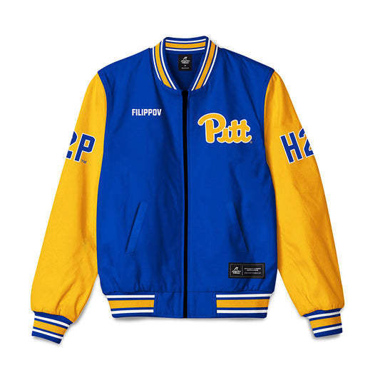Pittsburgh - NCAA Men's Swimming & Diving : Georg Filippov - Bomber Jacket-0