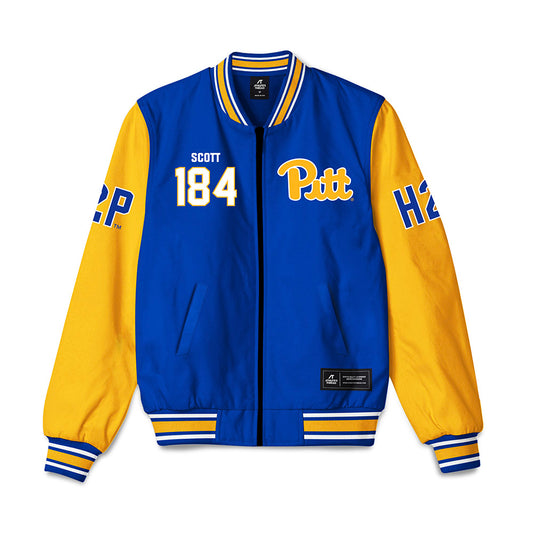 Pittsburgh - NCAA Wrestling : Kyle Scott - Bomber Jacket-0