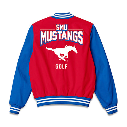 SMU - NCAA Men's Golf : Justin Thompson - Bomber Jacket
