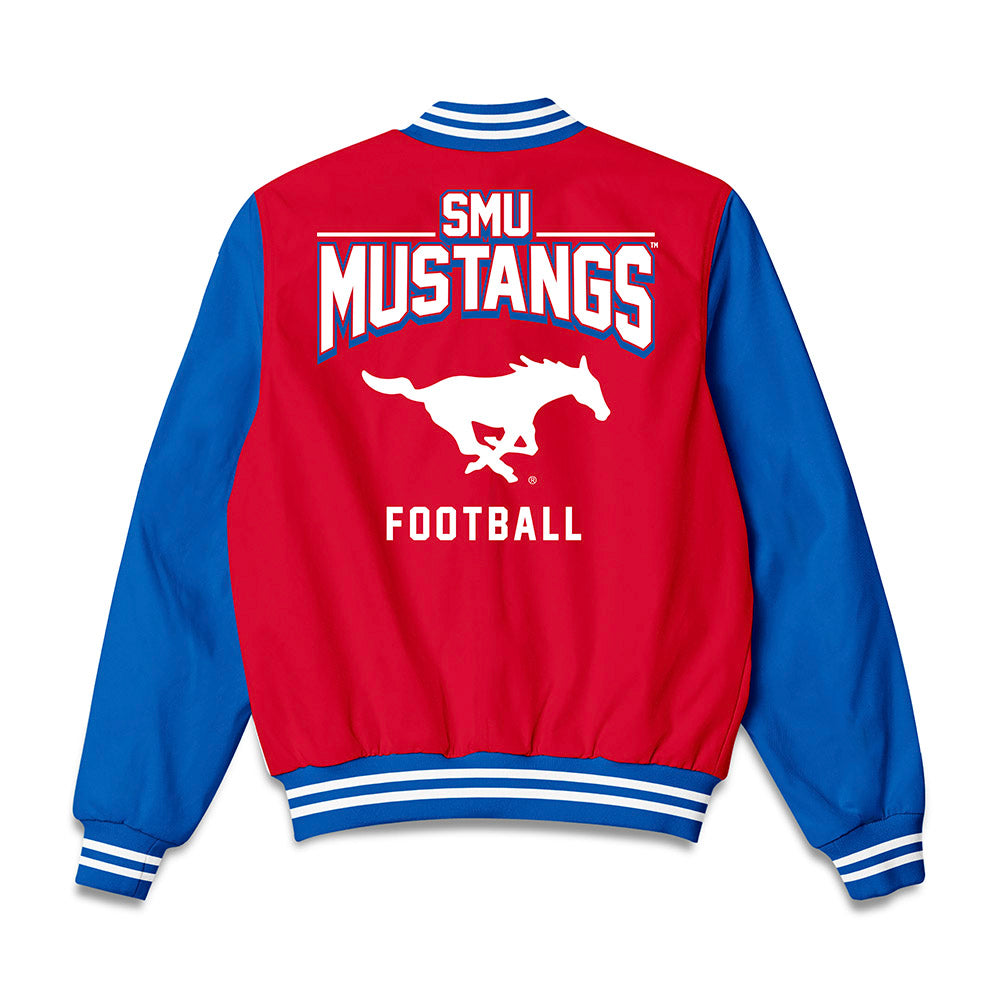 SMU - NCAA Football : Brock O'Quinn - Bomber Jacket-1