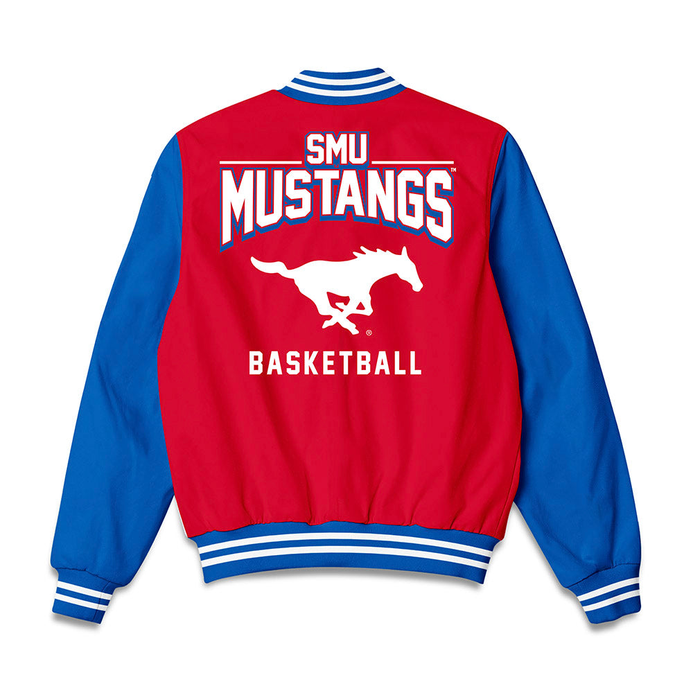SMU - NCAA Men's Basketball : Niccolo Kalischer-Stork - Bomber Jacket-1