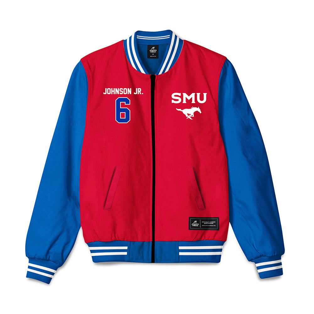 SMU - NCAA Football : Chris Johnson Jr. - Bomber Jacket-0