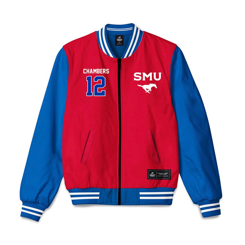 SMU - NCAA Football : Kyron Chambers - Bomber Jacket-0