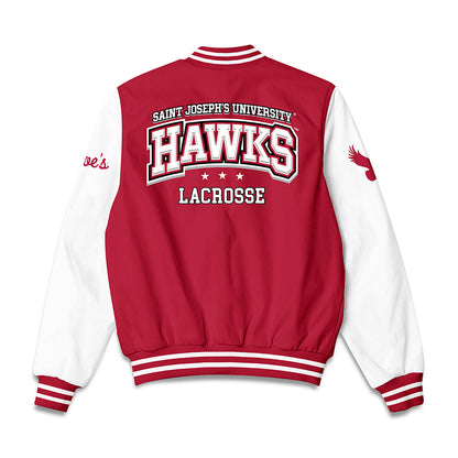 St. Joe's - NCAA Men's Lacrosse : Braedon Chayes - Bomber Jacket-1