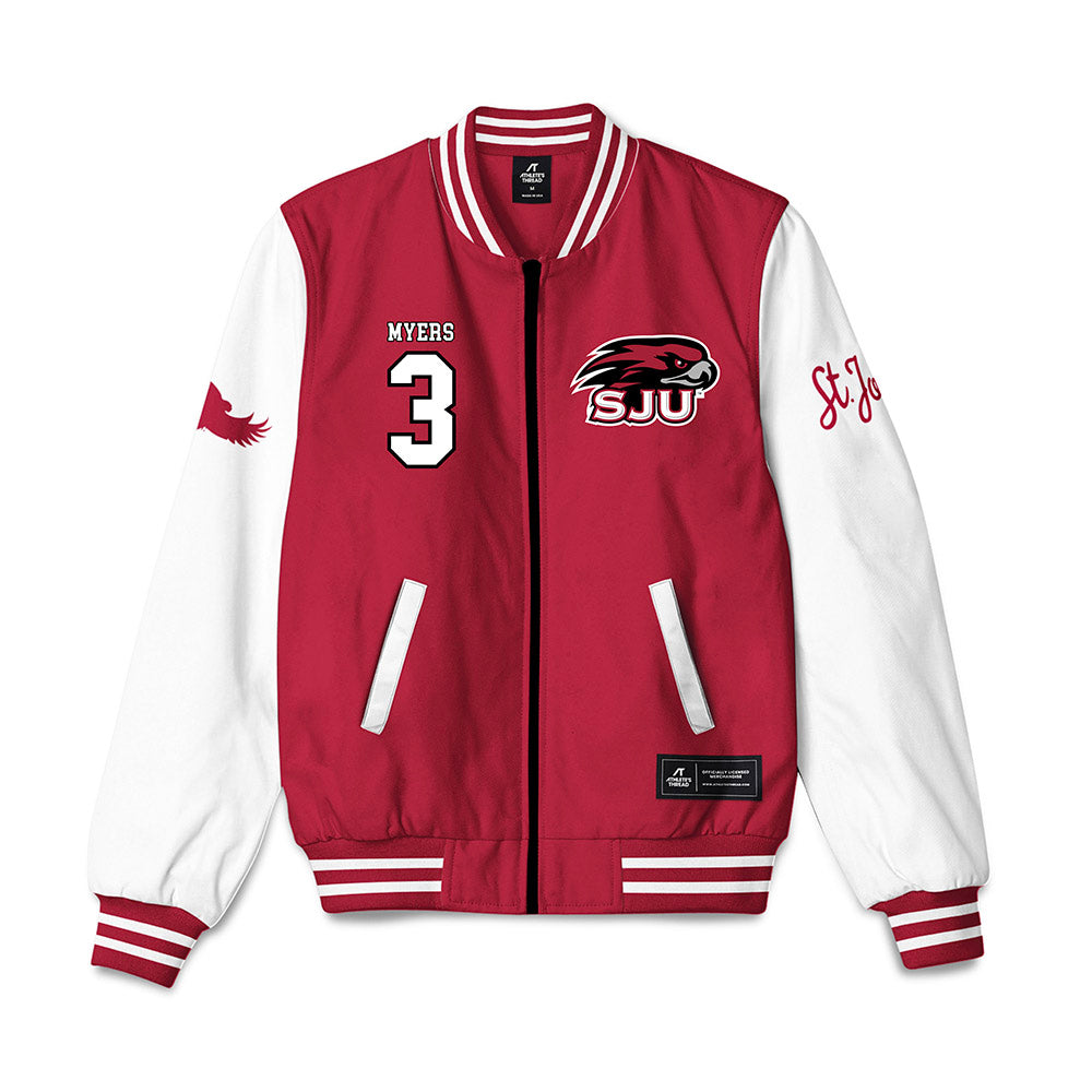 St. Joe's - NCAA Men's Basketball : Khaafiq Myers - Bomber Jacket