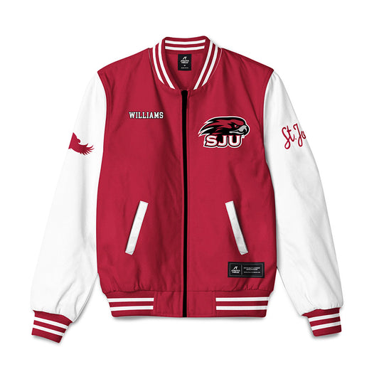 St. Joe's - NCAA Men's Track & Field : Jalen Williams - Bomber Jacket-0