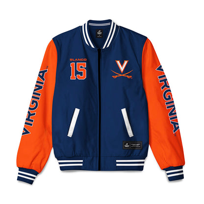 Virginia - NCAA Baseball : Evan Blanco - Bomber Jacket