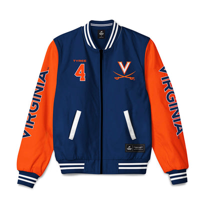 Virginia - NCAA Football : Chris Tyree - Bomber Jacket