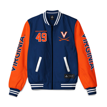 Virginia - NCAA Men's Lacrosse : John Schroter - Bomber Jacket