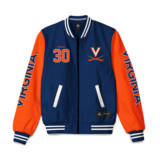 Virginia - NCAA Men's Basketball : Dallin Hall - Bomber Jacket-0