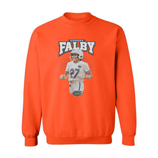 Florida - NCAA Softball : Kendra Falby - Crewneck Sweatshirt Individual Caricature