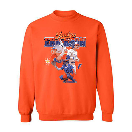 Florida - NCAA Softball : Jocelyn Erickson - Crewneck Sweatshirt Individual Caricature