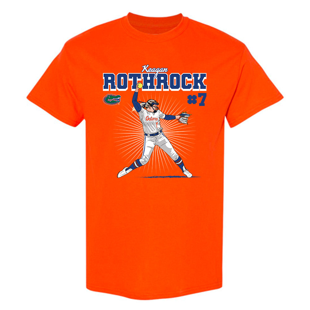 Florida - NCAA Softball : Keagan Rothrock - T-Shirt Individual Caricature