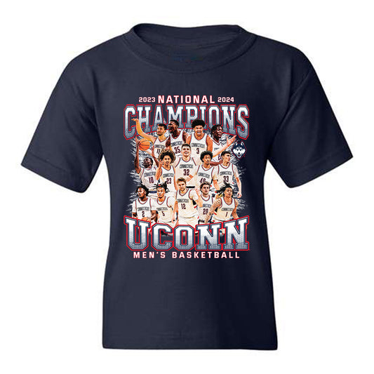 UConn - NCAA Men's Basketball : National Champions - Team Collage Youth T-Shirt