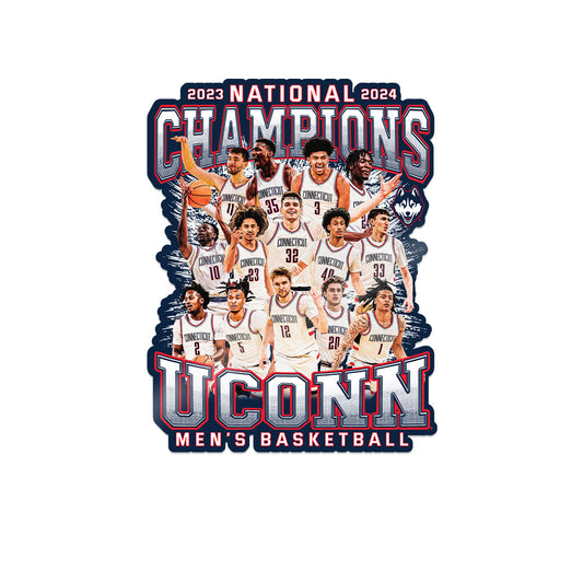 UConn - NCAA Men's Basketball : National Champions - Team Collage Sticker