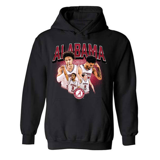 Alabama - NCAA Men's Basketball : Hooded Sweatshirt Team Caricature