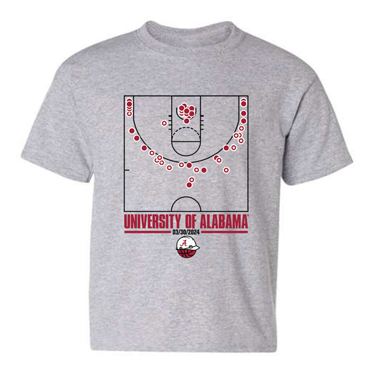 Alabama - NCAA Men's Basketball : Shots Made - Youth T-Shirt