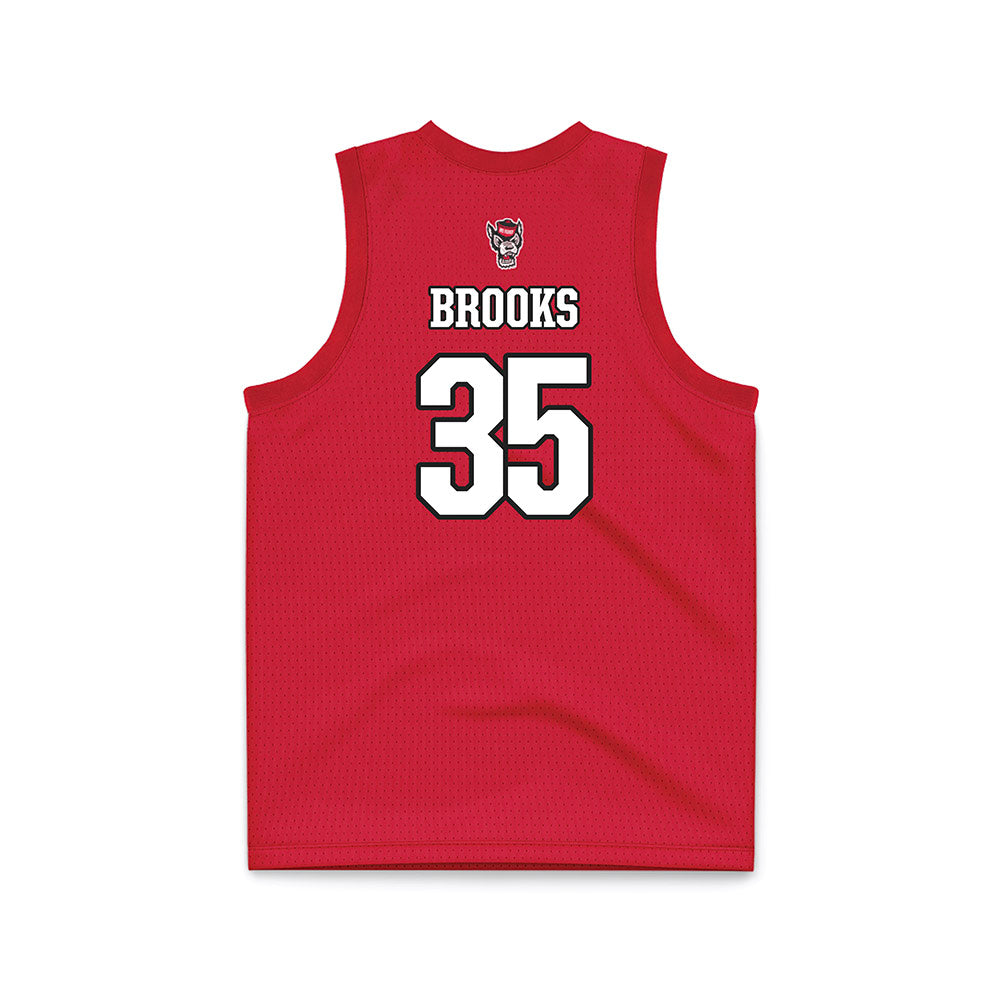 NC State - NCAA Women's Basketball : Zoe Brooks - Red Basketball Jersey-1