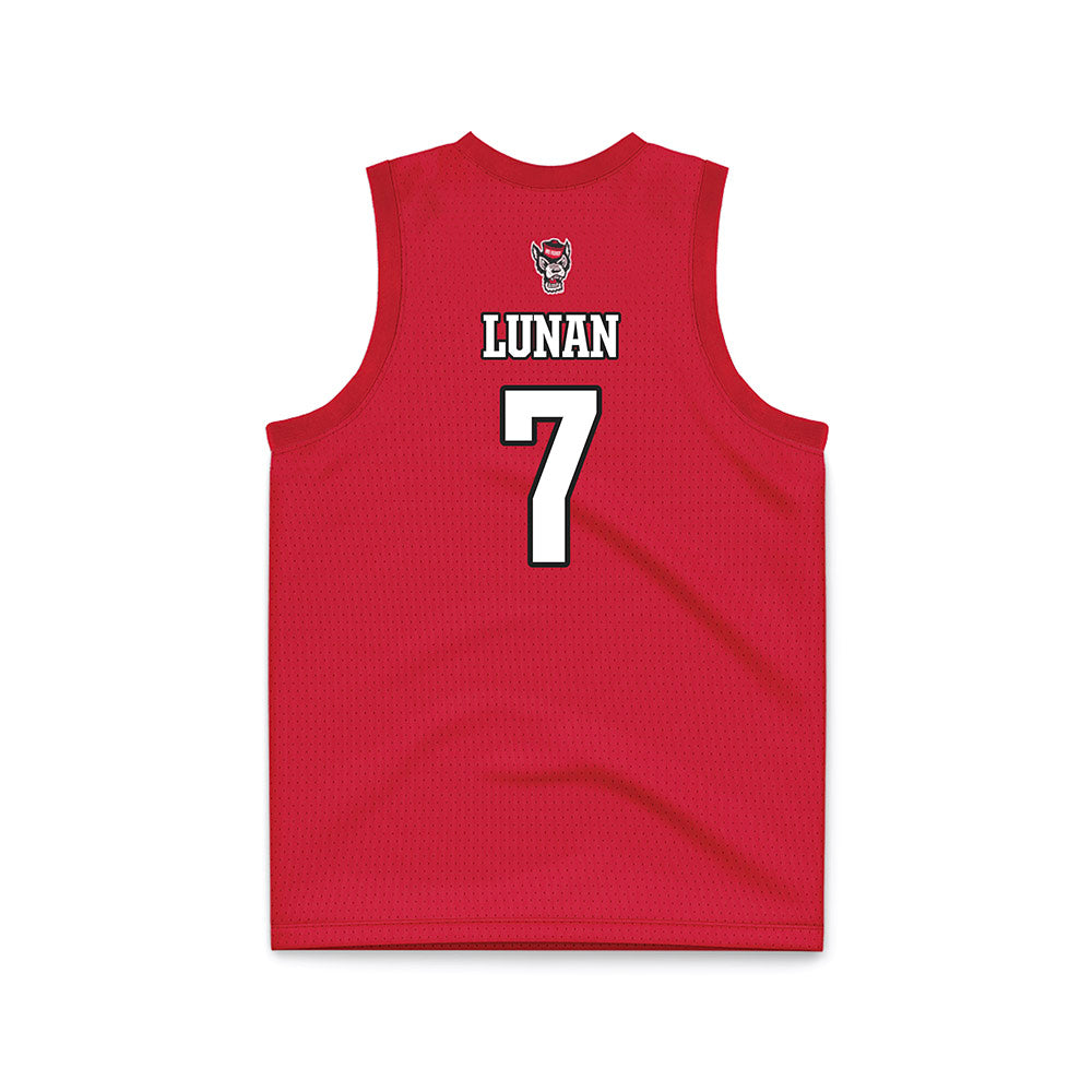 NC State - NCAA Women's Basketball : Kyshe Lunan - Red Basketball Jersey-1