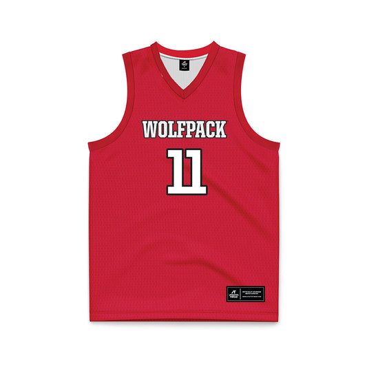 NC State - NCAA Women's Basketball : Madison Cox - Red Basketball Jersey-0