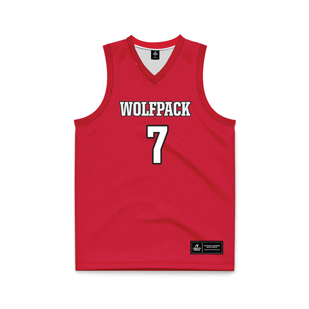 NC State - NCAA Women's Basketball : Kyshe Lunan - Red Basketball Jersey-0