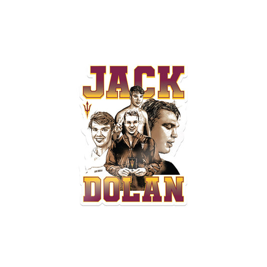 Arizona State - NCAA Men's Swimming & Diving : Jack Dolan - Sticker Individual Caricature