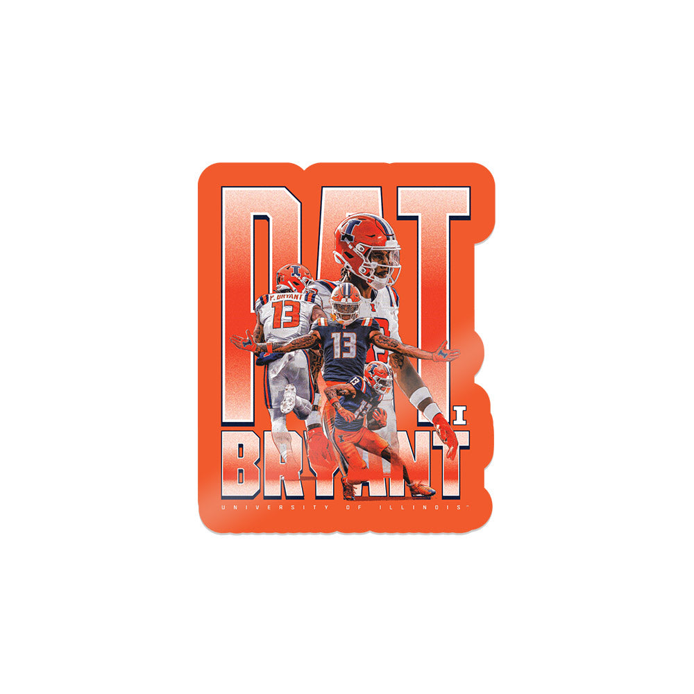 Illinois - NCAA Football : Pat Bryant -  Sticker Player Collage