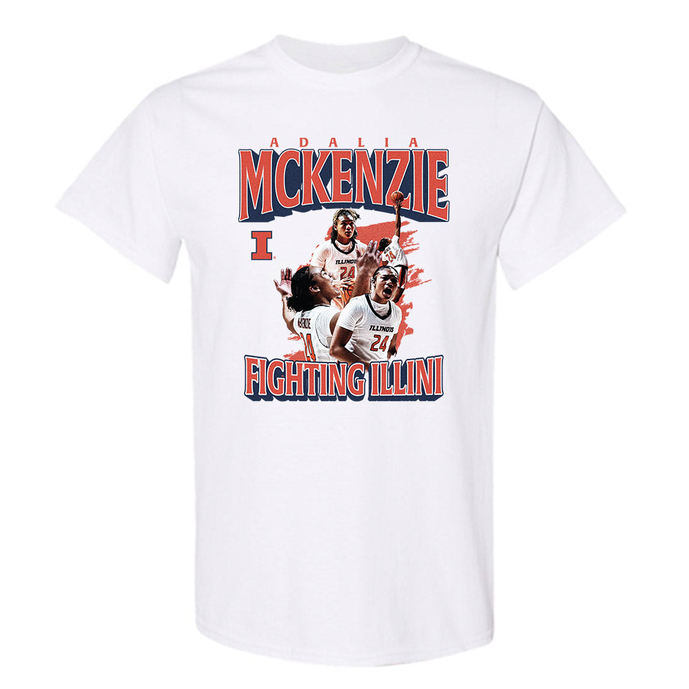 Illinois - NCAA Women's Basketball : Adalia McKenzie - T-Shirt Player Collage