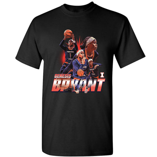 Illinois - NCAA Women's Basketball : Genesis Bryant -  T-Shirt Player Collage