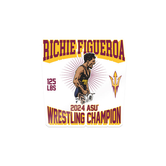 Arizona State - NCAA Wrestling : Richard Figueroa - Sticker Individual Caricature