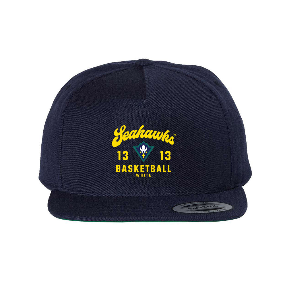 UNC Wilmington - NCAA Men's Basketball : Trazarien White - Snapback Hat