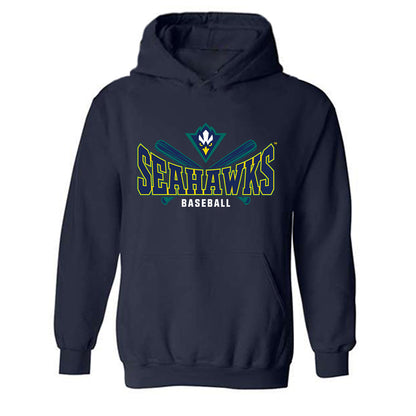 UNC Wilmington - NCAA Baseball : Mason Hughes - Sports Shersey Hooded Sweatshirt-0