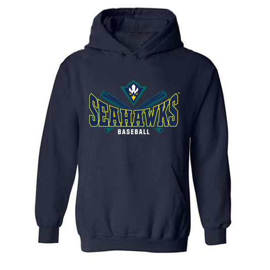 UNC Wilmington - NCAA Baseball : Mason Hughes - Sports Shersey Hooded Sweatshirt-0