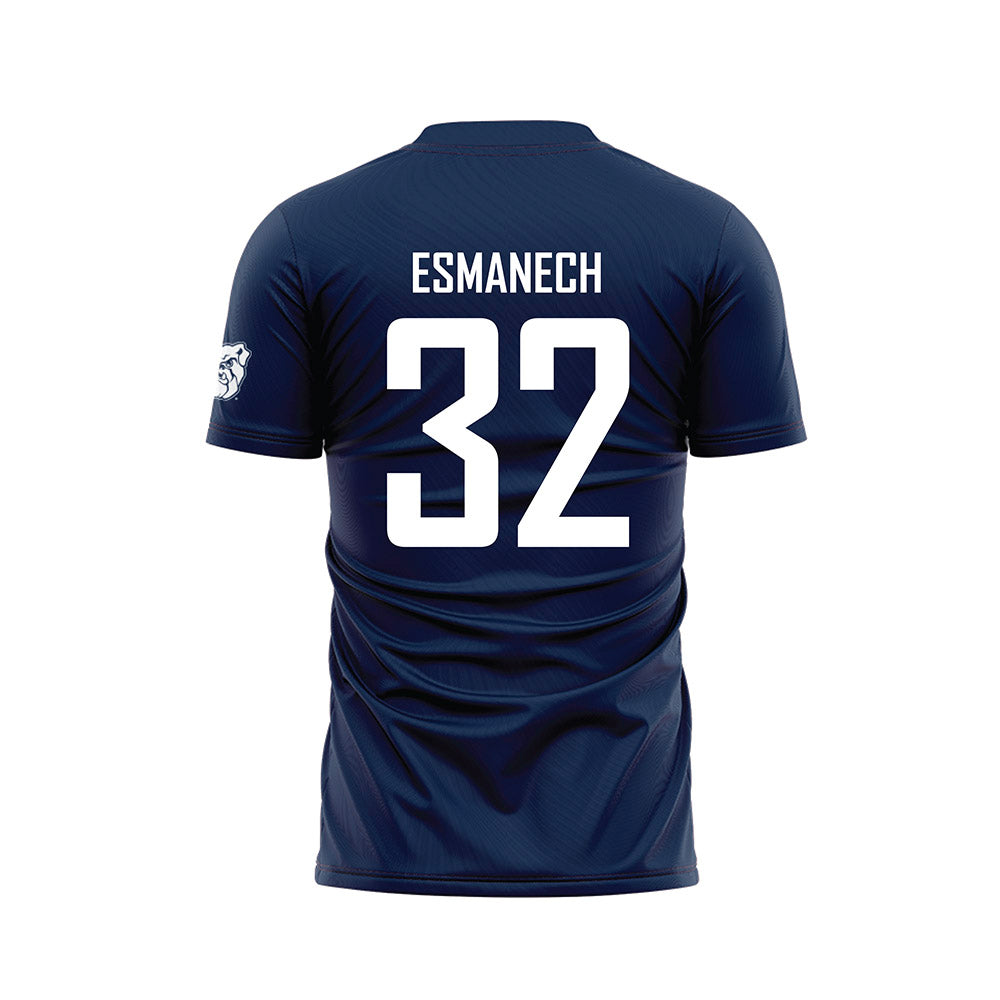 Butler - NCAA Men's Soccer : Inigo Esmanech - Navy Soccer Jersey-1