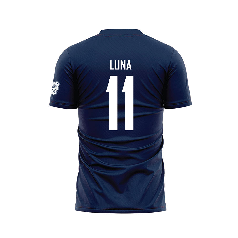 Butler - NCAA Men's Soccer : Jose Luna - Navy Soccer Jersey-1