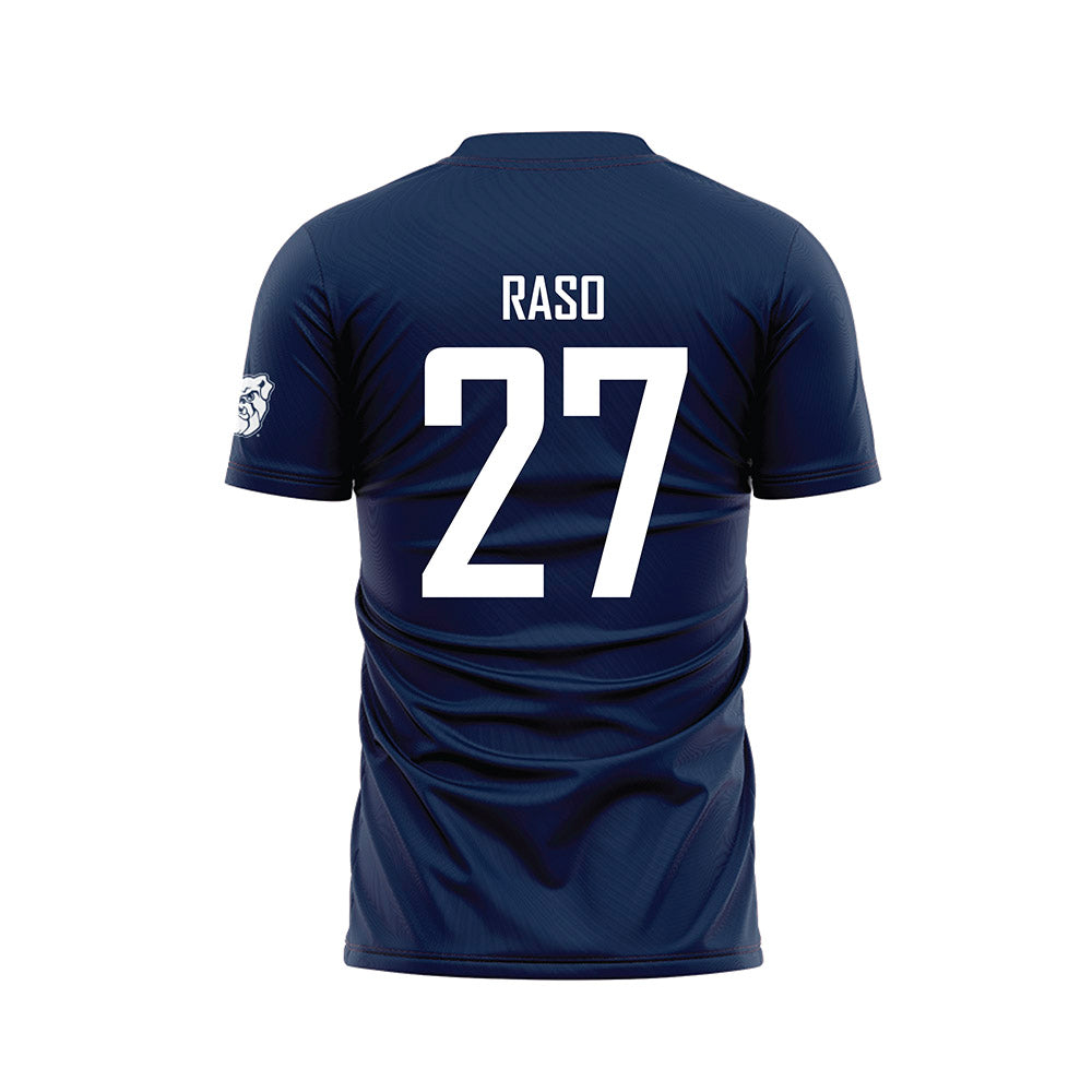 Butler - NCAA Men's Soccer : Luca Raso - Navy Soccer Jersey-1