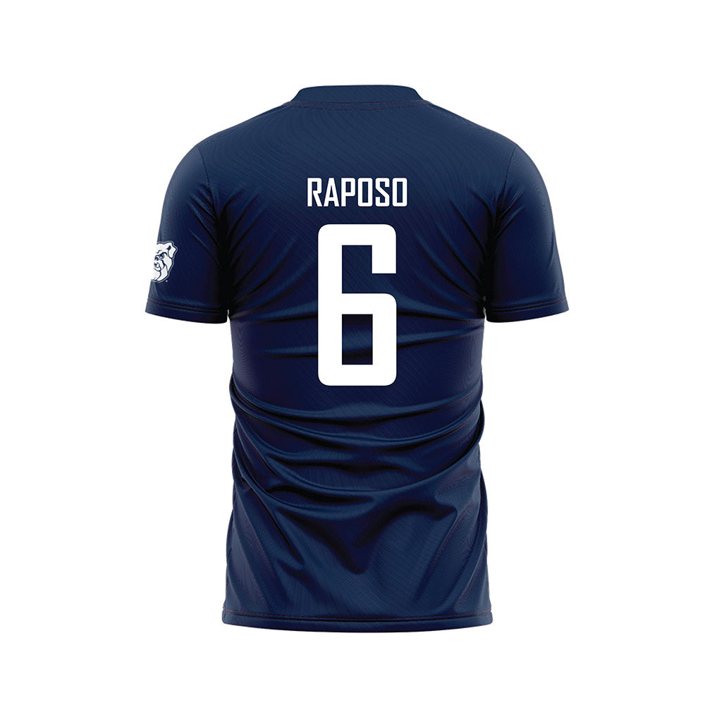 Butler - NCAA Men's Soccer : Bernardo Raposo - Navy Soccer Jersey-1