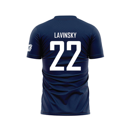 Butler - NCAA Men's Soccer : Hadar Lavinsky - Navy Soccer Jersey-1