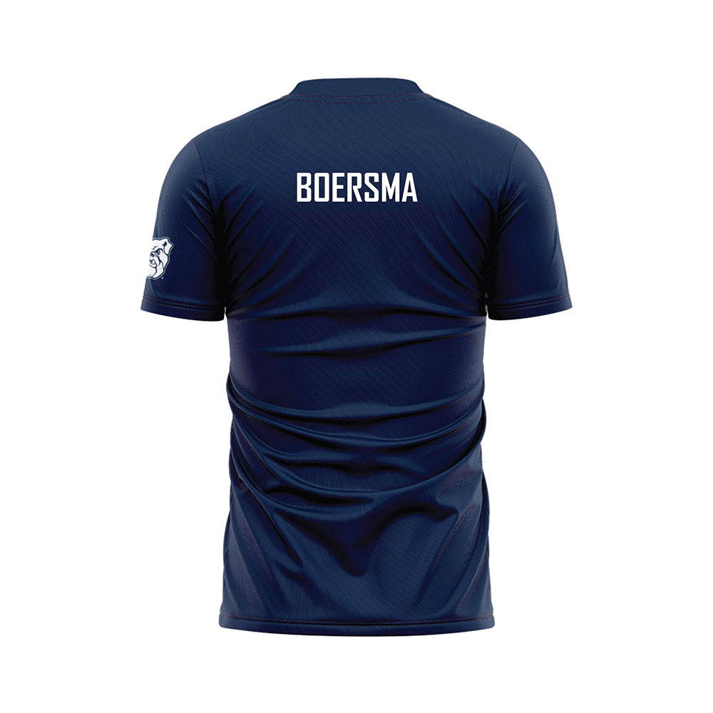 BU - NCAA Men's Soccer : Brooks Boersma - Navy Soccer Jersey