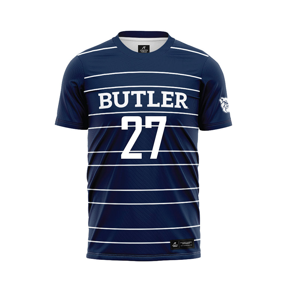 Butler - NCAA Men's Soccer : Luca Raso - Navy Soccer Jersey-0