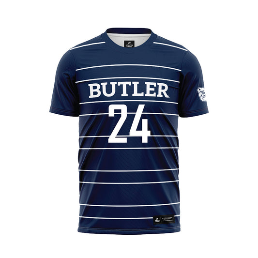 Butler - NCAA Men's Soccer : Russell Murphy - Navy Soccer Jersey-0