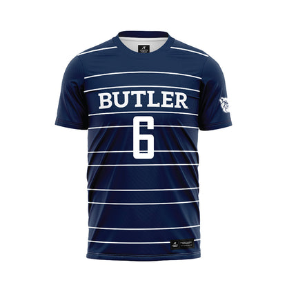 Butler - NCAA Men's Soccer : Bernardo Raposo - Navy Soccer Jersey-0