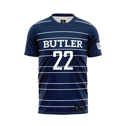 Butler - NCAA Men's Soccer : Hadar Lavinsky - Navy Soccer Jersey-0