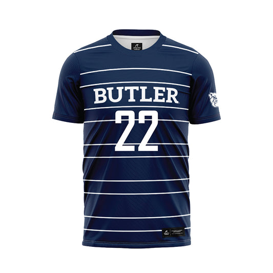 Butler - NCAA Men's Soccer : Hadar Lavinsky - Navy Soccer Jersey-0