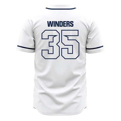 Butler - NCAA Baseball : Max Winders - White Jersey-1
