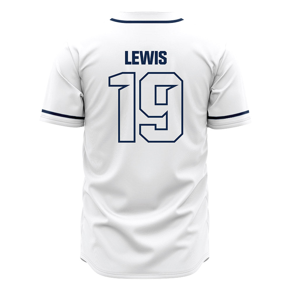 Butler - NCAA Baseball : Christopher Lewis - White Jersey-1