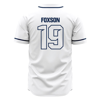 BU - NCAA Baseball : Tate Foxson - White Jersey